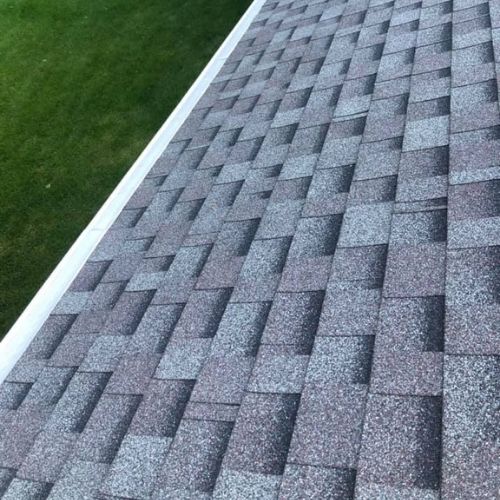 Completed asphalt roofing project by Northrup's Roofing & Restoration in Milwaukee, Wisconsin.