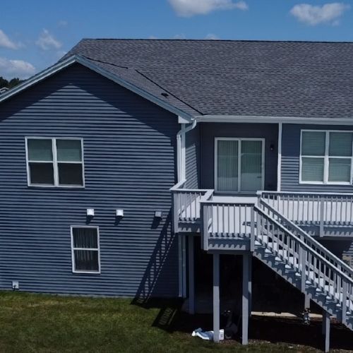 Completed roofing and siding project by Northrup's Roofing & Restoration in Milwaukee, Wisconsin.