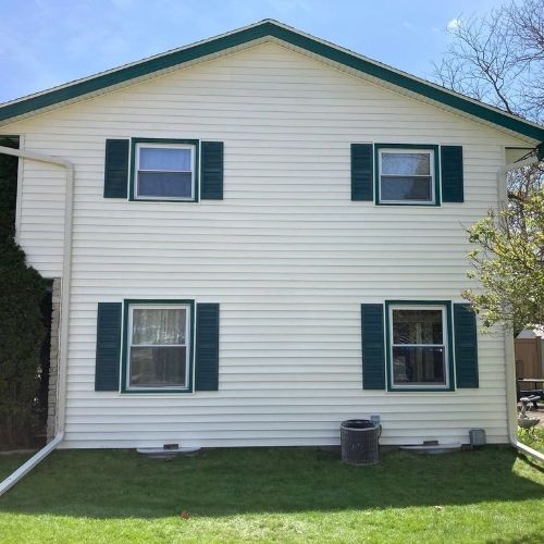 Completed siding project by Northrup's Roofing & Restoration in Milwaukee, Wisconsin.