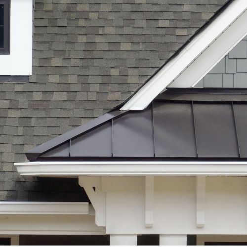 Metal roofing installed by Northrup's Roofing & Restoration in Milwaukee, Wisconsin.