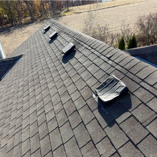 Residential storm damage restoration by Northrup's Roofing & Restoration in Milwaukee, Wisconsin.