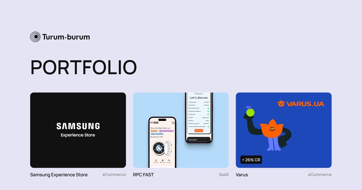 Portfolio: UX/UI Design and CRO Case Studies | Turumburum.com