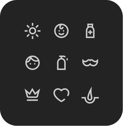 Custom brand icon set