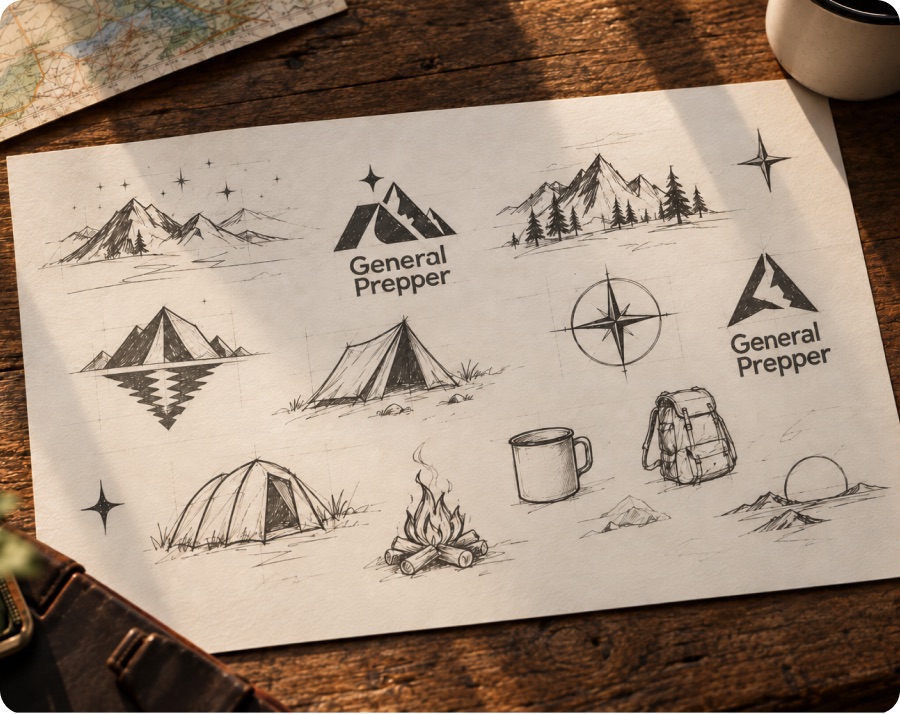 Logo concept sketches