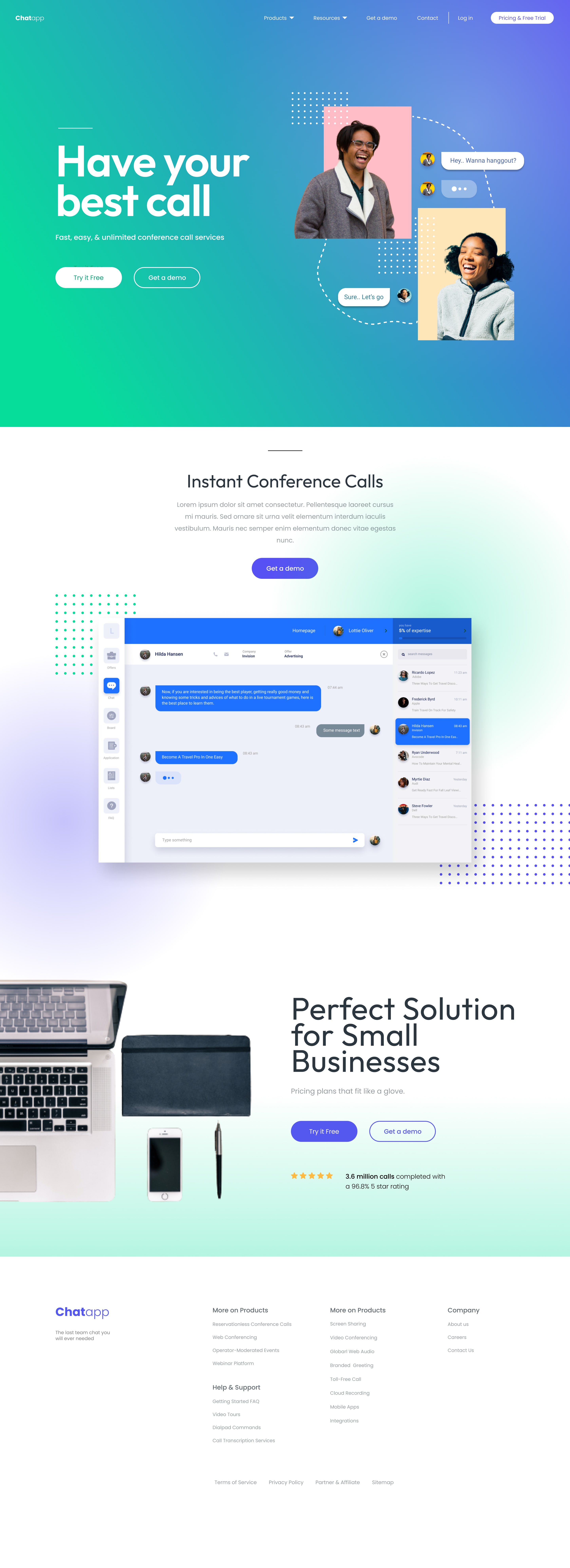 A screenshot of web page