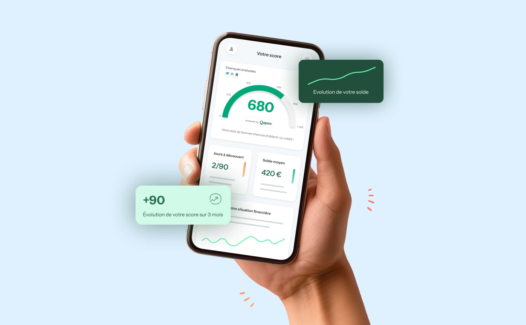 Bankin’ et Algoan s’associent pour démocratiser l’accès à un score de crédit transparent et permettre aux Français de mieux comprendre leur capacité d’emprunt.