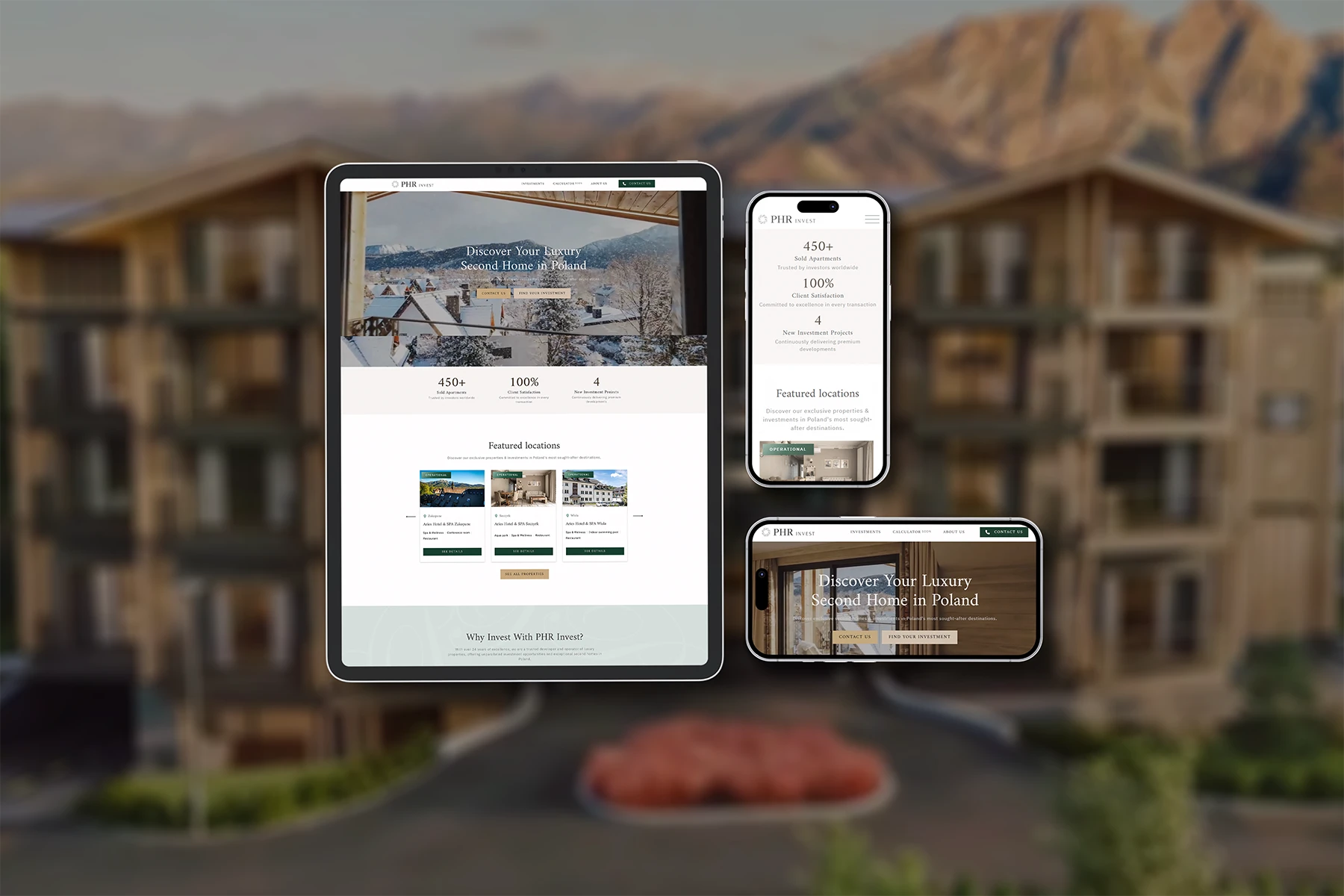 PHR Invest – Website for Platan Hotels & Resorts Targeting the UAE Market