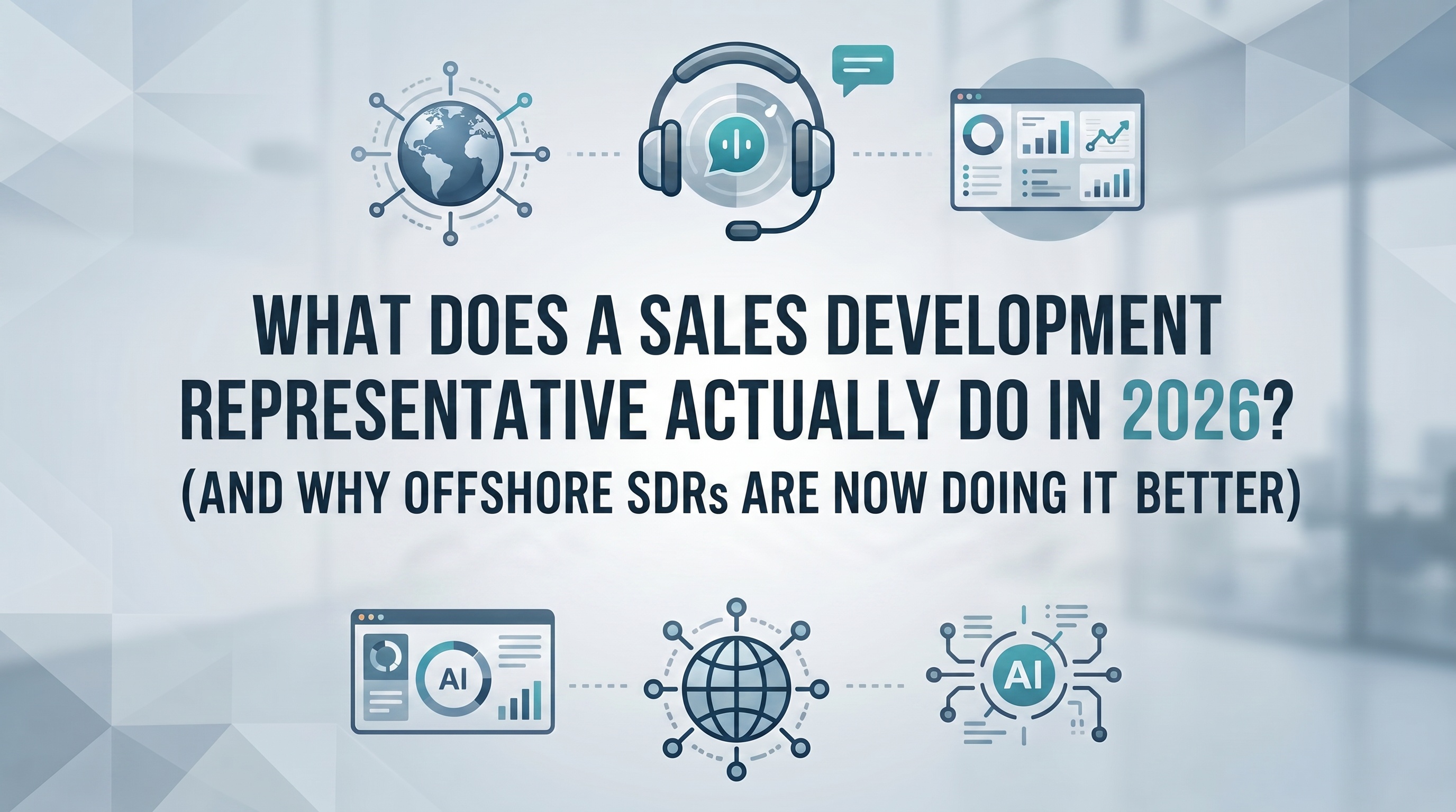 What Does a Sales Development Representative Actually Do in 2026? (And Why Offshore SDRs Are Now Doing It Better) — featured image