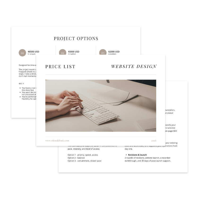 Cover image of a Price List document with a few inner pages.