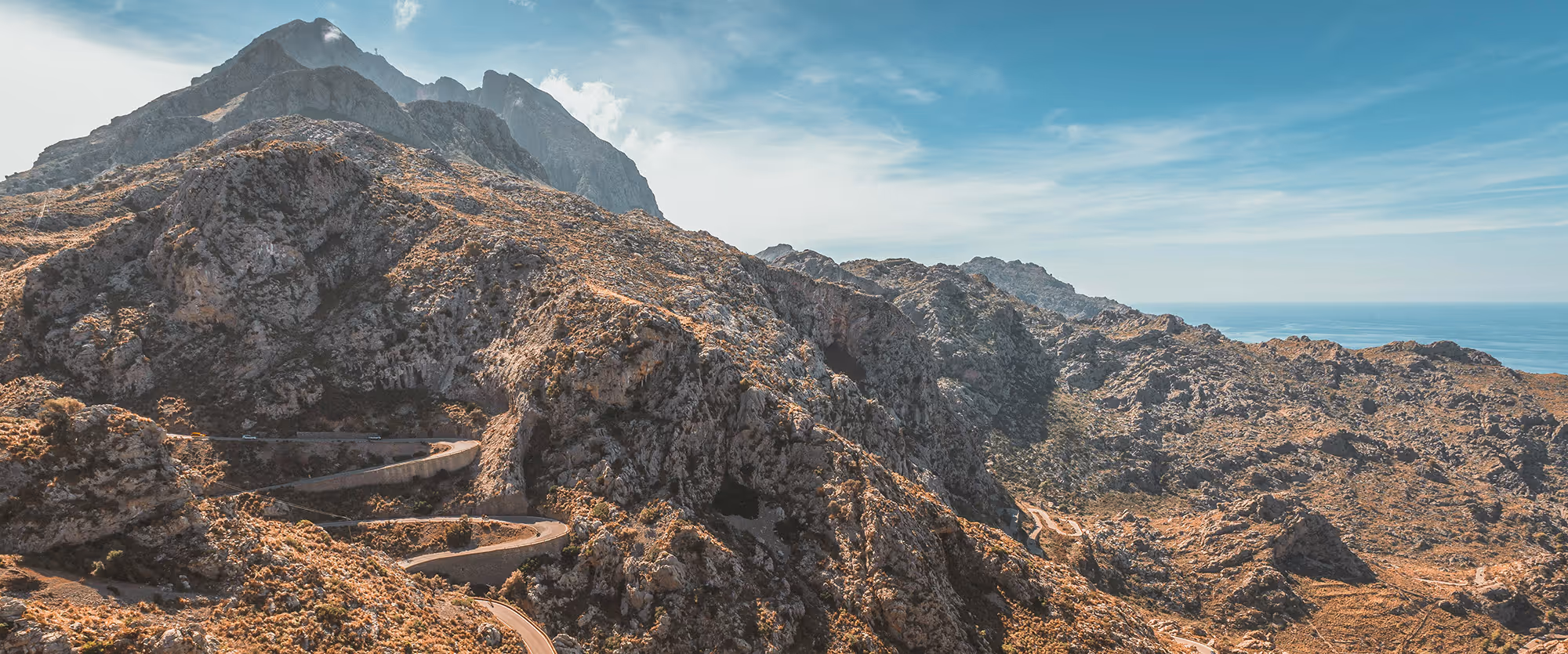 sa calobra mountain roads in mallorca