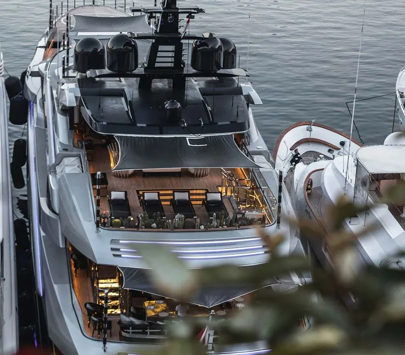 an image of a superyacht in a marina