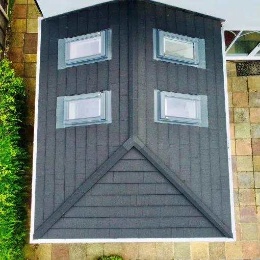ExtraLight Shingle tiles for modern conservatory roof