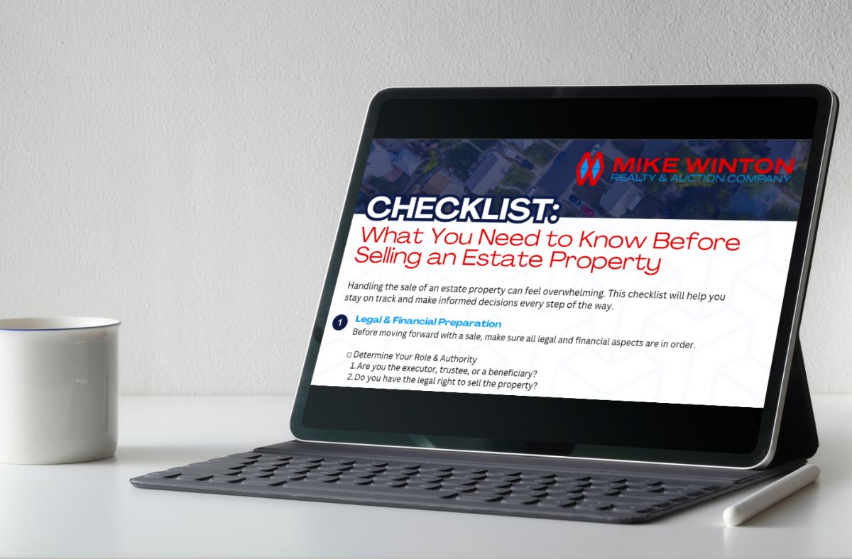 Sell Estate Property with Mike Winton Realty & Auction