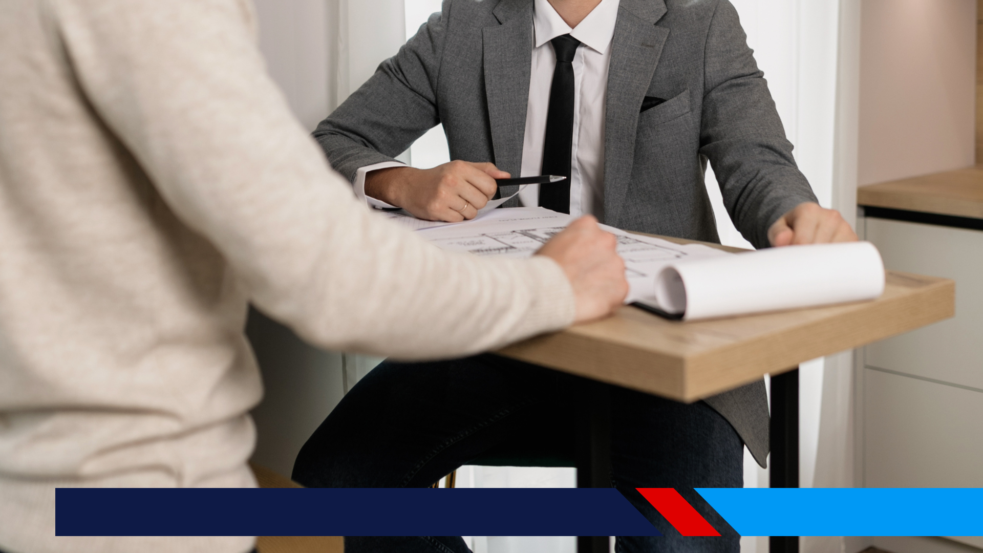 real estate agent talking with client about estate planning