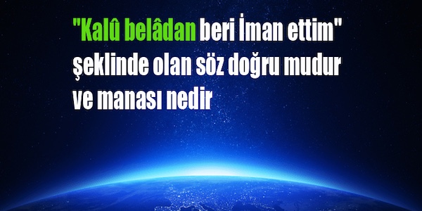 Bezm-i Elest Nedir