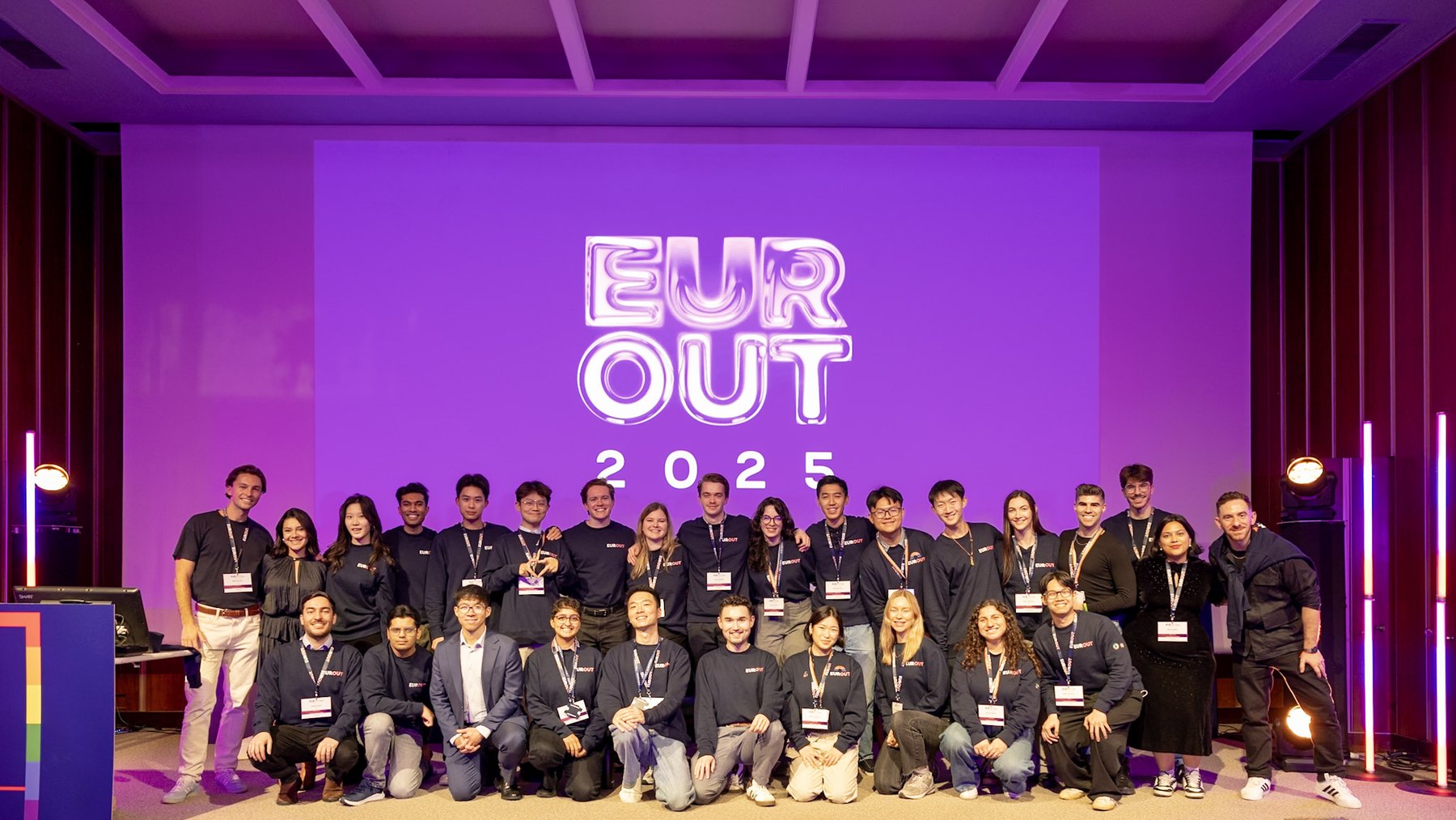 The EUROUT 2025 team on stage