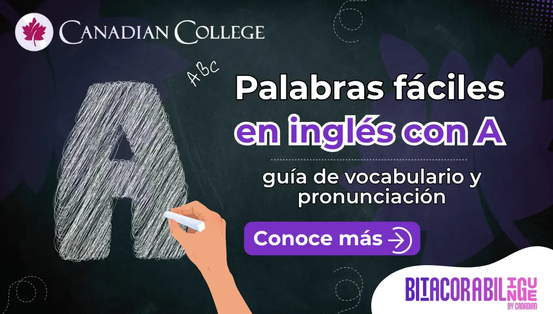 palabras fáciles en inglés con la letra a
