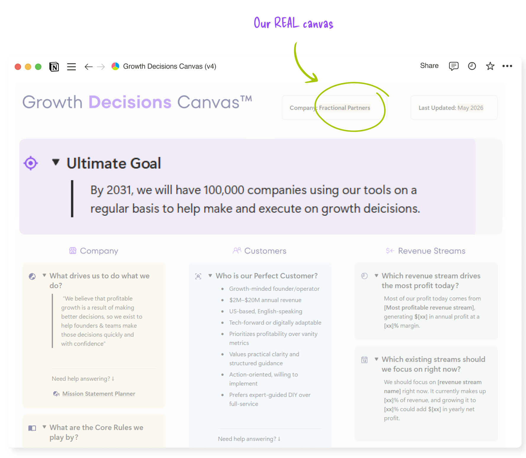 Clarity Canvas Framework