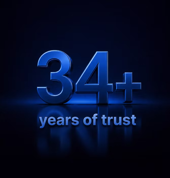 34+ years of tust