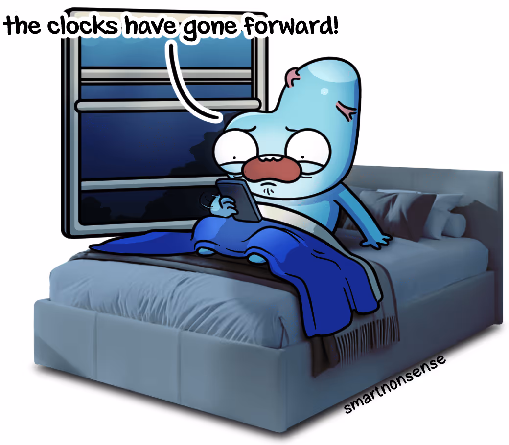 Derd confused for clock going forward