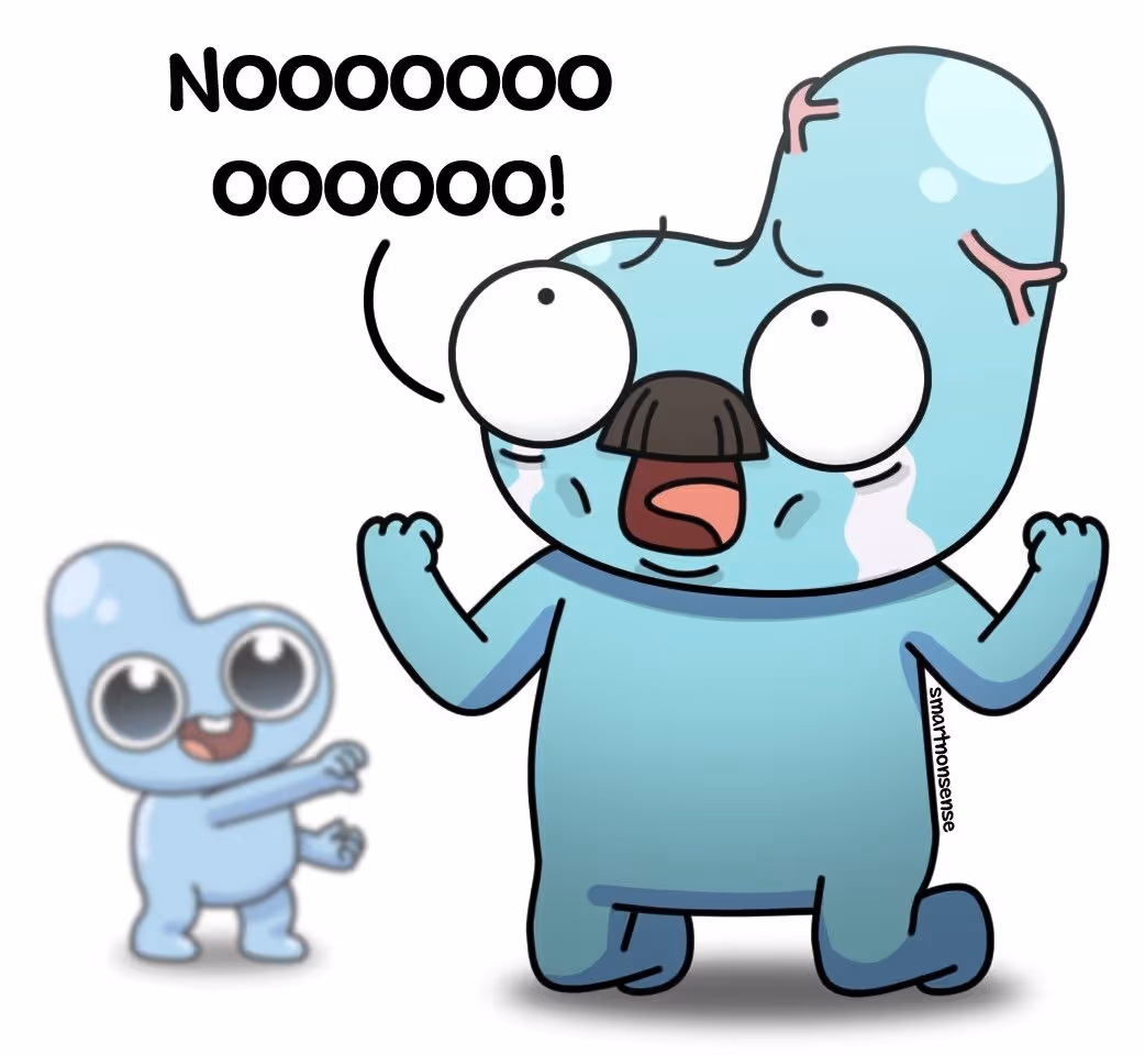 Derd crying while screaming Noooo