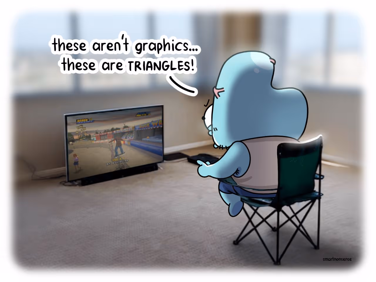 Derd playing PS2 doesnt like graphics