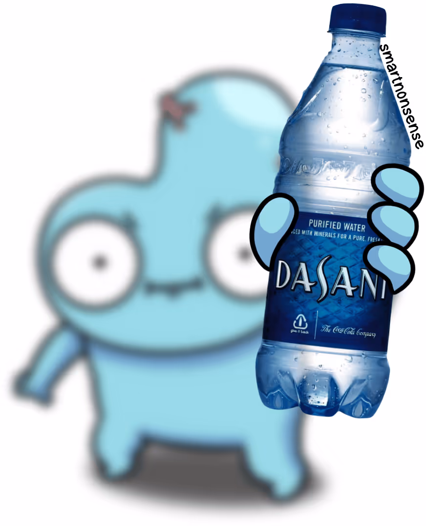Derd holding water bottle