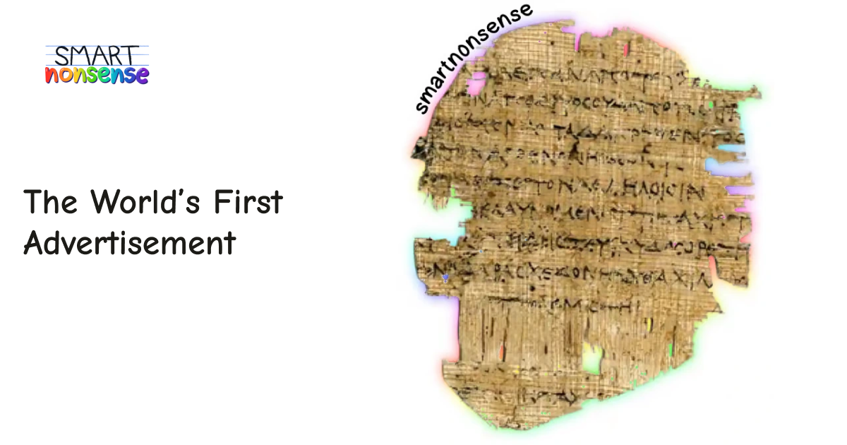 The World’s First Advertisement