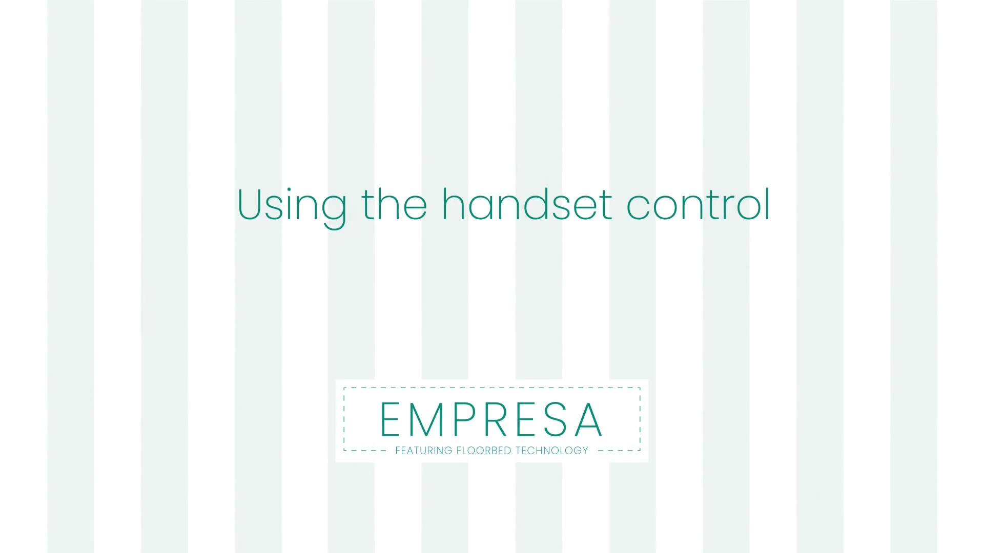 Using the handset control