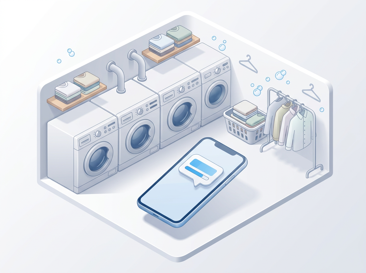 Envía avisos de "tu ropa está lista" por SMS, activa tarjetas de lealtad y cobra pendientes con un mensaje. Más clientes recurrentes, menos ropa olvidada.