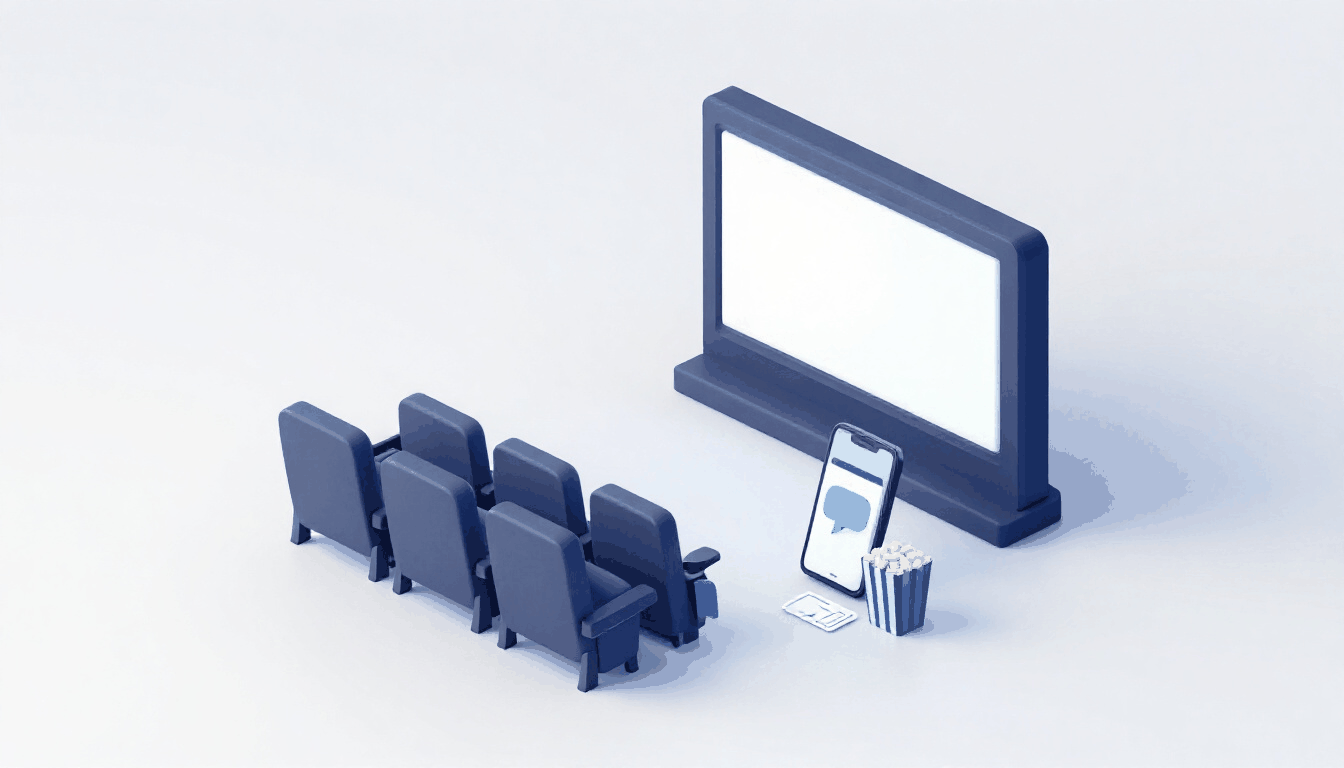 Mensajes de texto masivos para cines: llena funciones en las horas previas