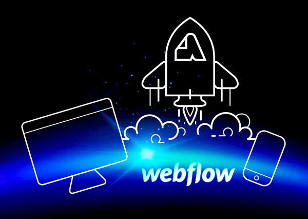 scherm, raket en animatiebeeld van Ambasco design