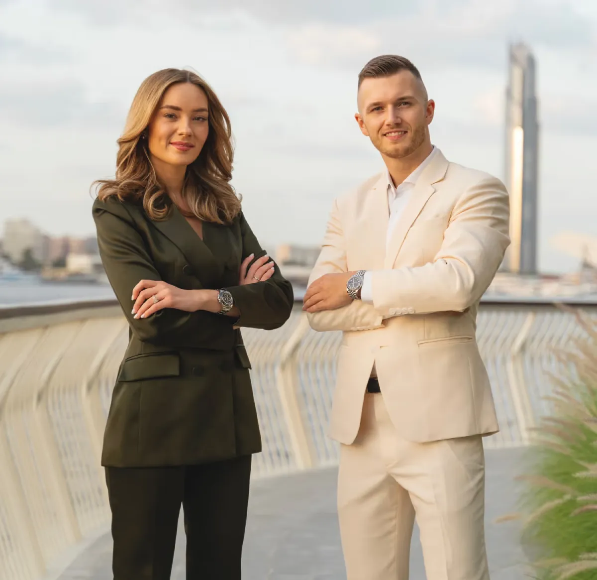 Angelika Grube (left) & Tom Grube (right) 