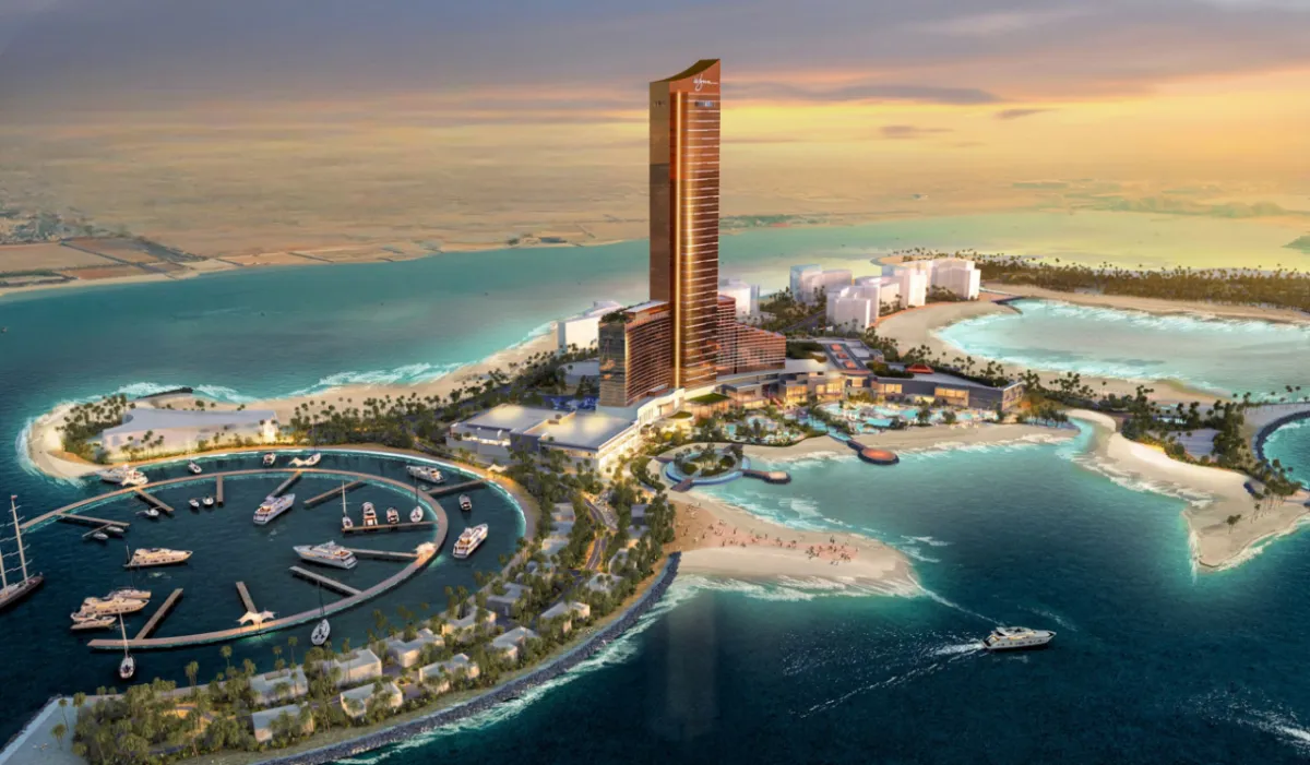 The planned Wynn Resort, Al Marjan Island