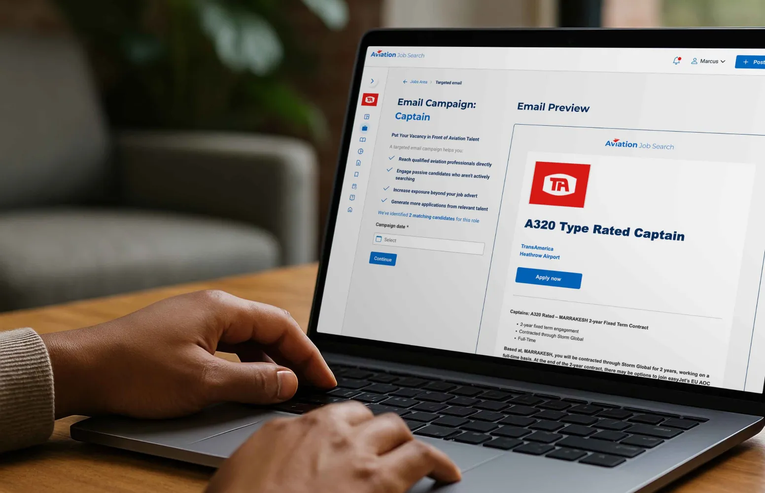 Recruiter managing their Email Boost