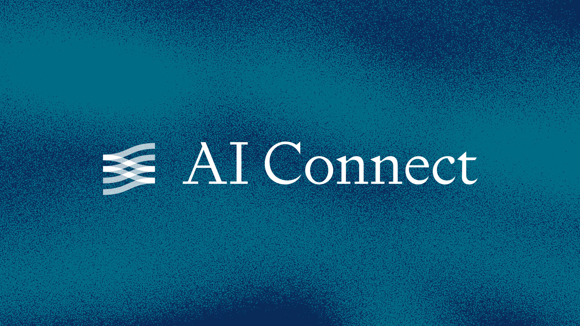 AI Connect logo on blue background