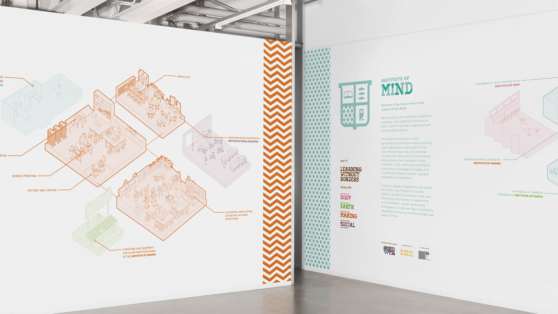 Learning without borders exhibition design