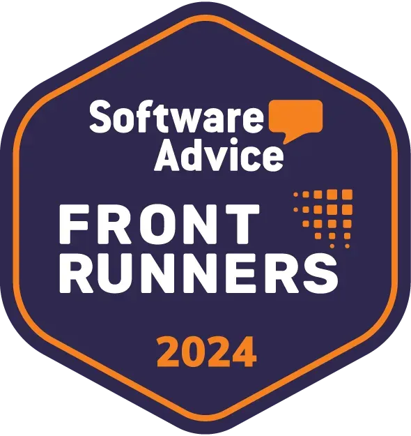 Software Advice Front Runners 2024 Award | BlueTally