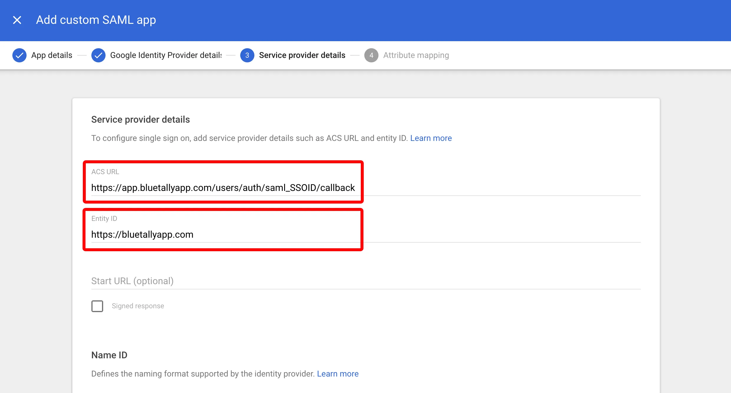 SSO with Google Workspace | BlueTally