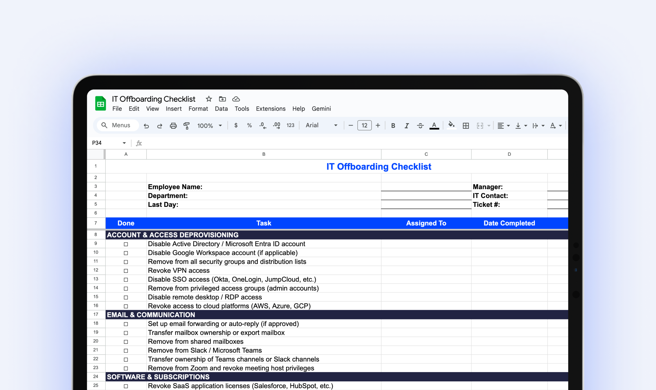 IT Offboarding Checklist | BlueTally