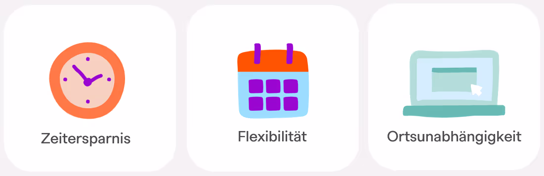Vorteile von Onlineunterweisungen sind Zeitersparnis, Flexibilität und Ortsunabhängigkeit