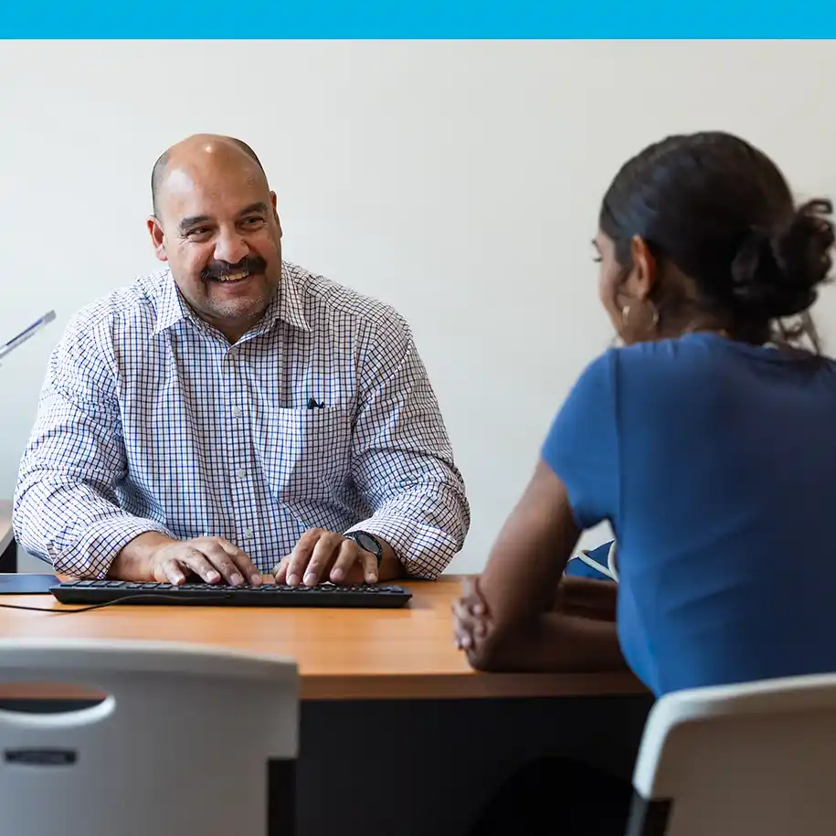 Coach with student | InsideTrack