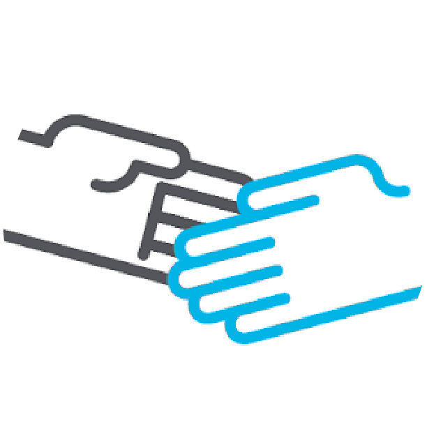Icon showing two hands shaking | InsideTrack