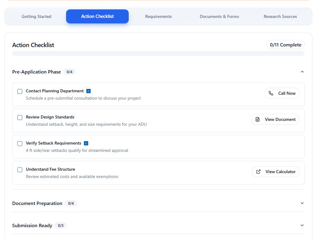 Accessory Dwelling Units (ADUs) have become one of the most powerful tools for adding value to residential property—but for homeowners, buyers, sellers, and even professionals, the process is still far more confusing than it should be. Between zoning rules, financial tradeoffs, and permitting uncertainty, many ADU conversations stall before they ever turn into action. Ohana Permits was built to change that. Our goal is simple:
to make ADU decisions clearer, faster, and grounded in real data—so people can move forward with confidence.