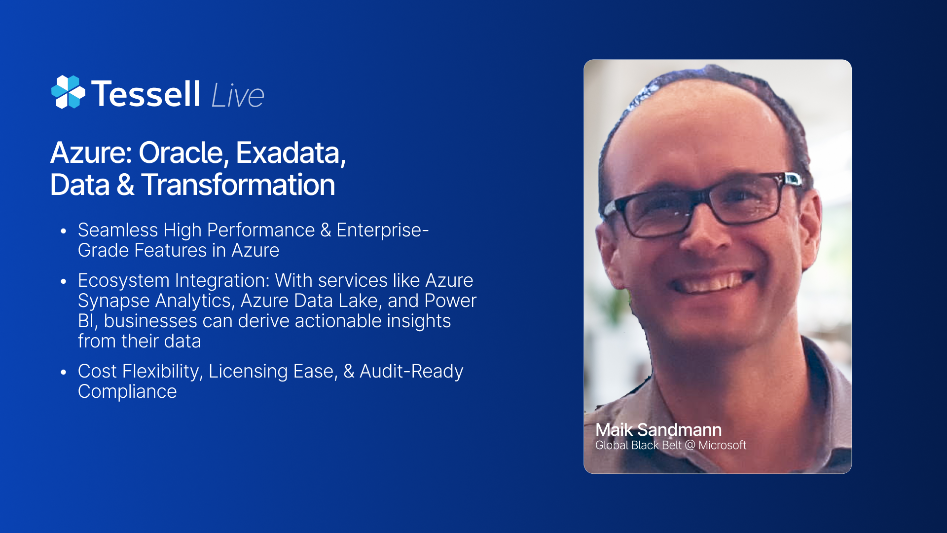 Azure: Oracle, Exadata, Data & Transformation