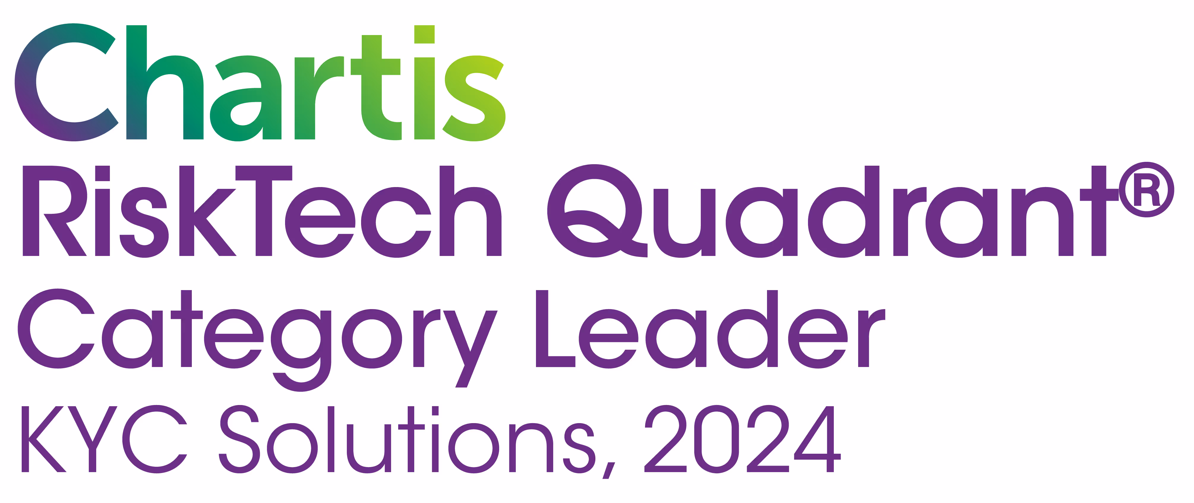 Chartis RiskTech Quadrant Category Leader KYC Solutions, 2024 Fenergo