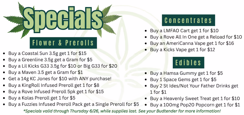 Cannabis Deals at Green Remedy Richmond | $10 and Under 
