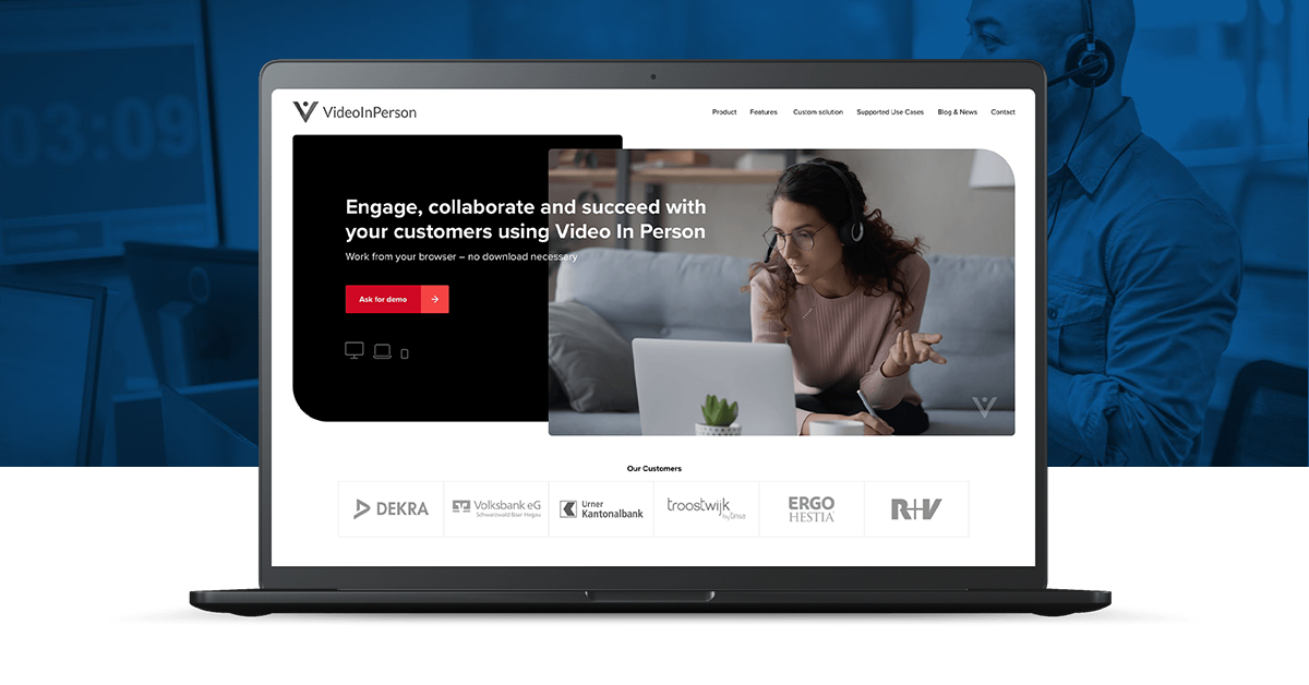 Website design Video in Person - Case study