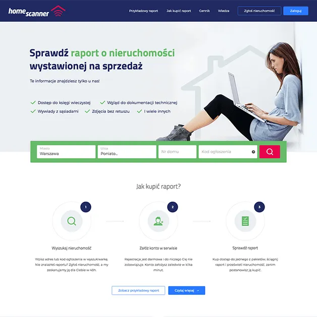 Home Scanner - branding and website for startup