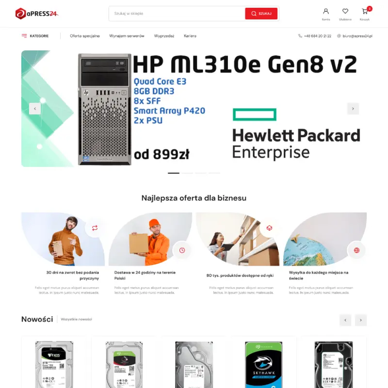 aPress24 - ecommerce UX/UI design